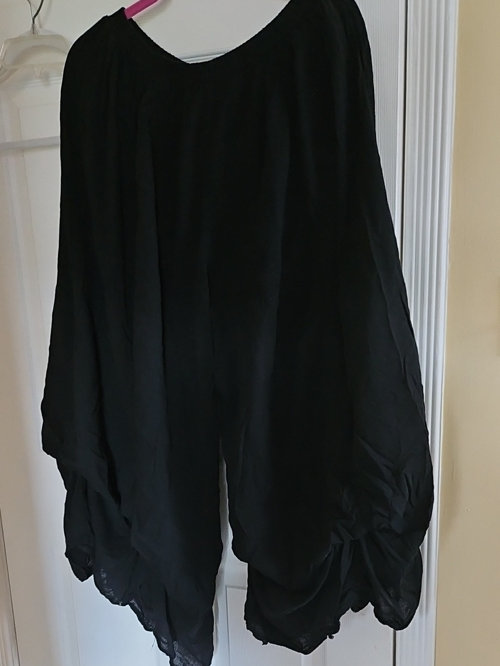 Black Wideleg Voluminous Pants